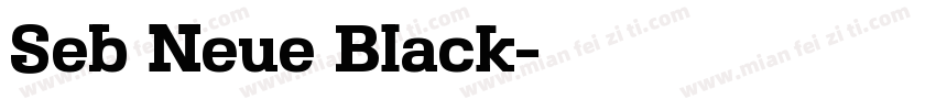 Seb Neue Black字体转换